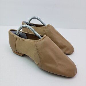 NEW Bloch Neo Flex Womens Size 8 Tan Leather Slip On Dance Jazz Shoes S0495L